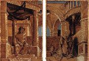 HOLBEIN, Hans the Younger Diptych with Christ and the Mater Dolorosa France oil painting artist